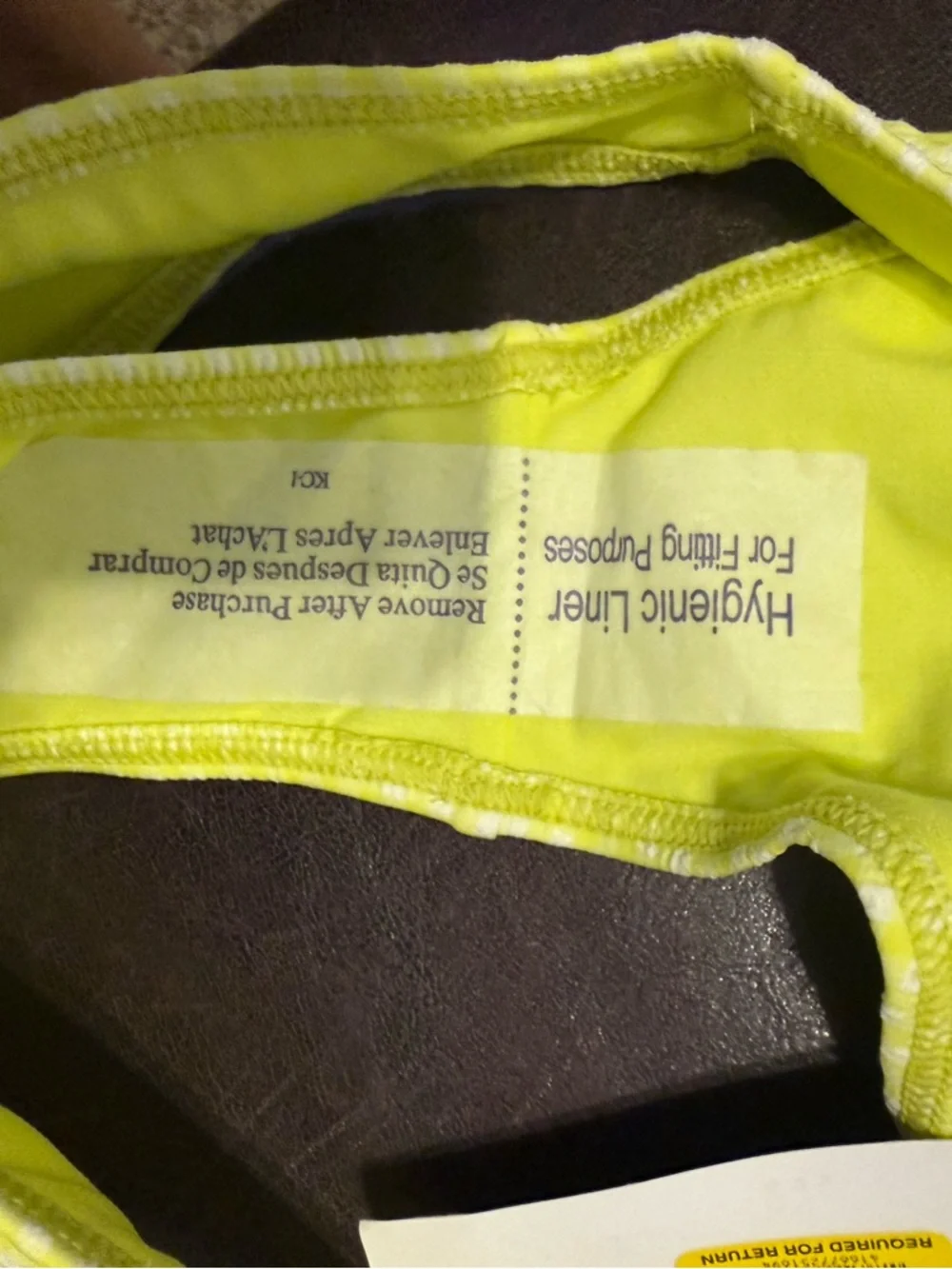 NWT Roxy Yellow Gingham Bikini Bottoms 💛 White Check Swim Size M $50 Retail
